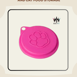 Airtight Can Lids for Dog & Cat Food – Universal Fit, PP Material (Pink)