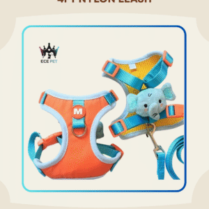 Adjustable Harness with Cute Elephant & Leash